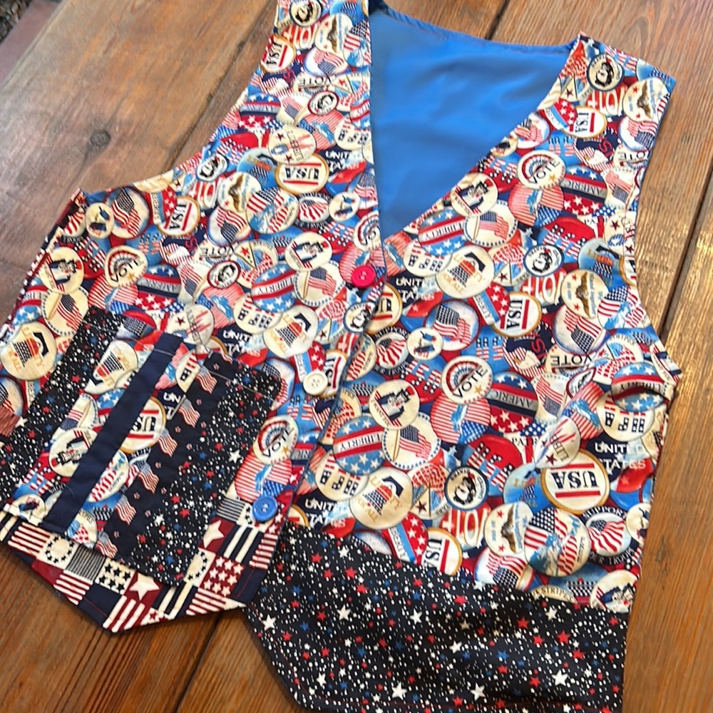 Homemade handmade voting vote I want you vest